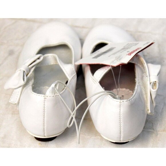 2008 Gymboree Ice Cream Social Easter White Patent Leather Mary Jane Shoes Heel - Picture 4 of 8